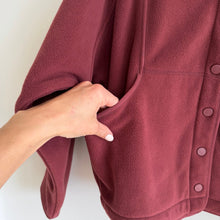 Load image into Gallery viewer, Outdoor Voices RecFleece Snap Midlayer Dolman Sleeve Jacket Red XS
