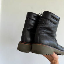 Load image into Gallery viewer, Robert Clergerie Fur Lining Leather Combat Lace Up Ankle Boots Black 8.5
