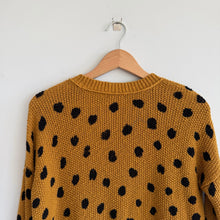 Load image into Gallery viewer, Madewell Painted Spots Pull Over Crew Neckline Long Sleeve Sweater Brown XXS
