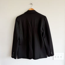 Load image into Gallery viewer, Jamison Evereve Single-Breasted Notch Lapel Snap Closure Blazer Jacket Black M
