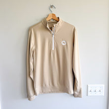 Load image into Gallery viewer, Waggle 1/2 Zip Mock Neck Long Sleeve Pullover Sweatshirt Cream S
