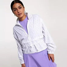 Load image into Gallery viewer, Calia Layered Lightweight Geometric Pattern Golf Activewear Jacket White XL
