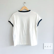 Load image into Gallery viewer, Zadig &amp; Voltaire University Paris Sequin Short Sleeve Graphic Tee White L
