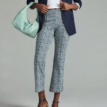 Load image into Gallery viewer, Anthropologie Maeve The Margot Kick-Flare Pull On High Rise Cropped Pants
