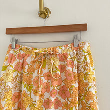 Load image into Gallery viewer, NWT Girl And The Sun Cairo Floral Pattern High Rise Maxi Skirt Yellow XL
