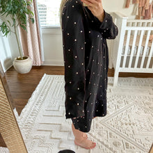 Load image into Gallery viewer, NWT ST. JOHN Collection Rhinestone Silk Dress with Drape Scarf Black 10
