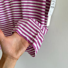 Load image into Gallery viewer, Nordstrom Pink Rosebud White Brooke Stripe Short Sleeve T-Shirt L NWT
