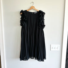 Load image into Gallery viewer, Hudson Gray Ruffles Pleated Mini Dress Black S
