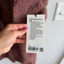 Load image into Gallery viewer, Lululemon Lab Textured Fleece Coat Diamond Dye Dusty Bronze Pelt 10 NWT
