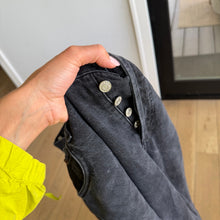 Load image into Gallery viewer, Agolde Lana Mid Rise Button-Fly Front Denim Straight Jeans Black 29
