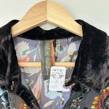 Load image into Gallery viewer, ARATTA Velvet Semi-Sheer Floral Paisley Print Dolman Sleeve Shirt NWT
