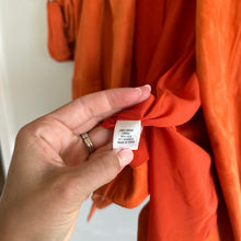 Load image into Gallery viewer, ST. JOHN Silken Suede Slouchy Strap Sleeve Jacket Soft Sienna Orange NWT
