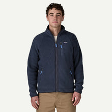 Load image into Gallery viewer, Patagonia Retro Pile Fleece Zip Up High Neck Basic Jacket Navy Blue XXL
