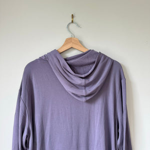 Kit And Ace Brushed Weekend Hoodie Relaxed Fit Pullover Dusk Purple XL NWT