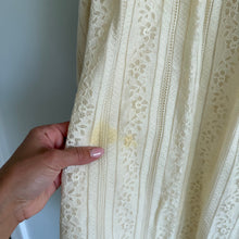 Load image into Gallery viewer, Free People Tu Es La Floral Lace Sleeveless Mini Dress Cream M
