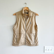 Load image into Gallery viewer, Polo Golf Ralph Lauren Oversized Logo Zip Up Vest Tan
