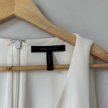 Load image into Gallery viewer, BCBGMAXAZRIA Sleeveless V-Neck Lined Fit &amp; Flare Mini Dress White 6

