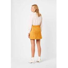 Load image into Gallery viewer, French Connection Faux Suede Lined Casual Mini Skirt Orange 2
