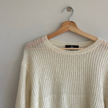 Load image into Gallery viewer, 7 For All Mankind Soft Knit Cropped Sweater Cream S

