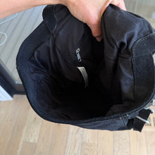 Load image into Gallery viewer, Free People Camilla Suede Leather Convertible Backpack Black
