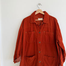 Load image into Gallery viewer, Anthropologie Pilcro Corduroy Button Front Long Sleeve Duster Jacket S
