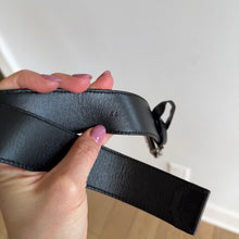 Load image into Gallery viewer, PRADA Saffiano Leather Classic Adjustable Slide Buckle Belt Black 44
