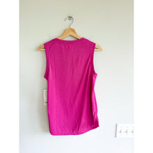 Load image into Gallery viewer, Athleta Breezy Power of She Crew Neck Activewear Tank Top Fuchsia Leaders S NWT
