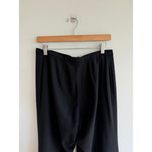 Load image into Gallery viewer, Jil Sander Vintage Wool Blend High Rise Wide Leg Trouser Pant Black 42
