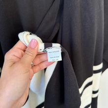 Load image into Gallery viewer, Elan Striped Cardigan Poncho Black White O/S NWT
