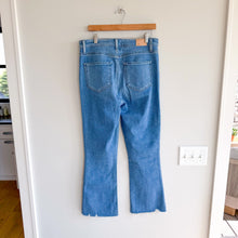 Load image into Gallery viewer, Paige Claudine Darling With Siesta Frayed Hem Denim Flared Jeans Blue 31
