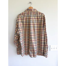 Load image into Gallery viewer, Brooks Brothers Plaid Long Sleeve Supima Button Down Shirt Brown Multi XL
