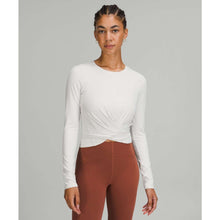 Load image into Gallery viewer, Lululemon Time to Restore Nulu Long Sleeve Activewear Top White Opal 4
