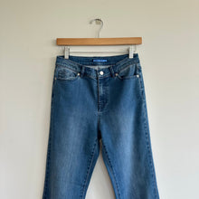 Load image into Gallery viewer, J. McLaughlin Wide Leg Flare High Rise Jeans Medium Wash Blue 2
