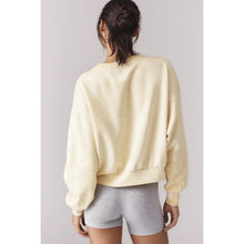 Load image into Gallery viewer, Daily Practice Oh So Good Graphic Pullover Sweatshirt Yellow XS
