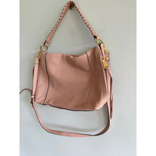 Load image into Gallery viewer, Aimee Kestenberg Zen Pebble Leather With Crossbody Strap Hobo Bag Pink
