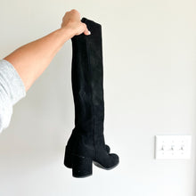 Load image into Gallery viewer, Stuart Weitzman Leather Riding Boots Black 8
