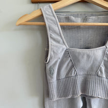 Load image into Gallery viewer, FP Movement Good Karma Square Neck Sports Bra Leggings Set Gray XS
