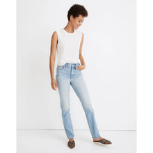 Load image into Gallery viewer, Madewell The Perfect Vintage Full-Length Denim High Rise Straight Jeans Blue 26

