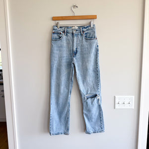 Abercrombie & Fitch The Ankle Straight Ultra High Rise Curve Love Jeans Blue 27