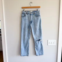 Load image into Gallery viewer, Abercrombie &amp; Fitch The Ankle Straight Ultra High Rise Curve Love Jeans Blue 27
