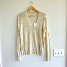 Load image into Gallery viewer, Zadig &amp; Voltaire Elya Strass Embellished Cashmere Pullover Sweater Cream L NWT

