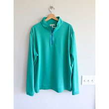 Load image into Gallery viewer, Peter Millar Lily Pad Perth Melange Performance Quarter-Zip Sweatshirt Green XXL
