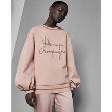 Load image into Gallery viewer, Ted Baker Ted Says Relax Dayzei Champagne Sweatshirt Pink 3
