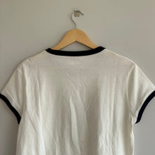 Load image into Gallery viewer, Zadig &amp; Voltaire University Paris Sequin Short Sleeve Graphic Tee White L
