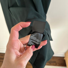 Load image into Gallery viewer, Lafayette 148 New York Fallon Collared Short Sleeve Midi Dress Green 10
