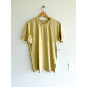 BP. Cotton Crew Neck Pullover Short Sleeve T-Shirt Yellow S NWT