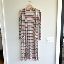 Load image into Gallery viewer, Evereve Peyton Jensen Jenny Striped Duster Cardigan S
