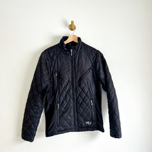 Load image into Gallery viewer, Marker Zip Front Quilted Moto Jacket with Zip Pockets Black M
