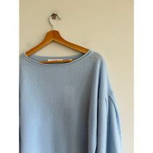 Load image into Gallery viewer, Joie Ivern Cashmere Drop Shoulder Pullover Sweater Powder Blue M NWT
