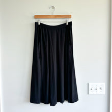 Load image into Gallery viewer, Eileen Fisher Stretch Jersey Pull On Wide Leg Cropped Pants Black S
